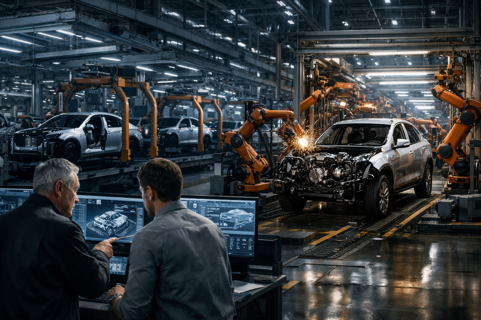 Honda EV write-off impact shown in hybrid and electric vehicle production line